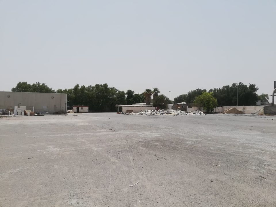 21,000 Sqft Industrial Land with Office & labour Rest Room for Rent in Sajja Sharjah  | RGEstate UAE